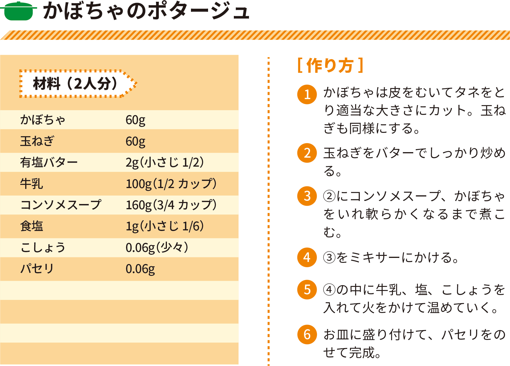 かぼちゃのポタージュ